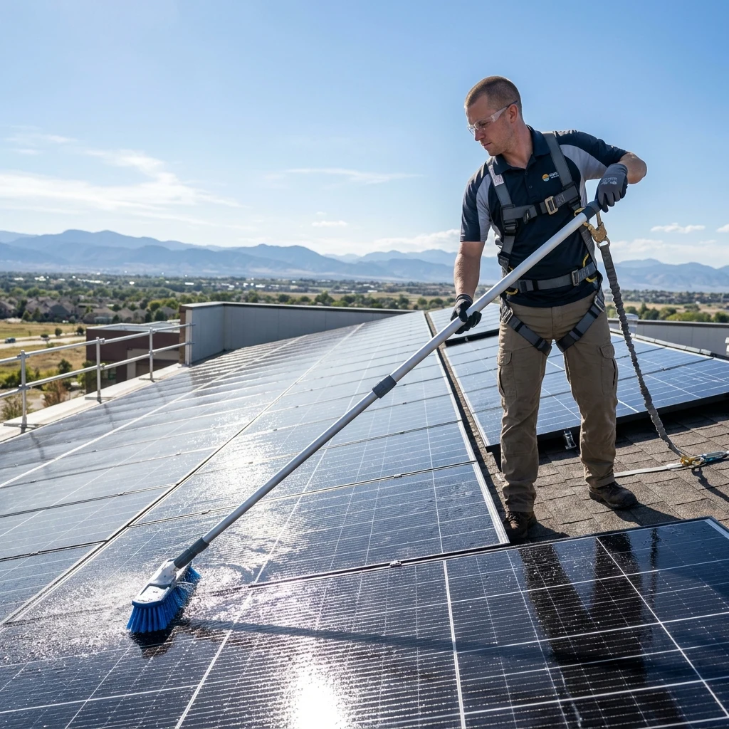 Painel Solar Precisa de Limpeza? Frequência, Cuidados e Efeito Soiling